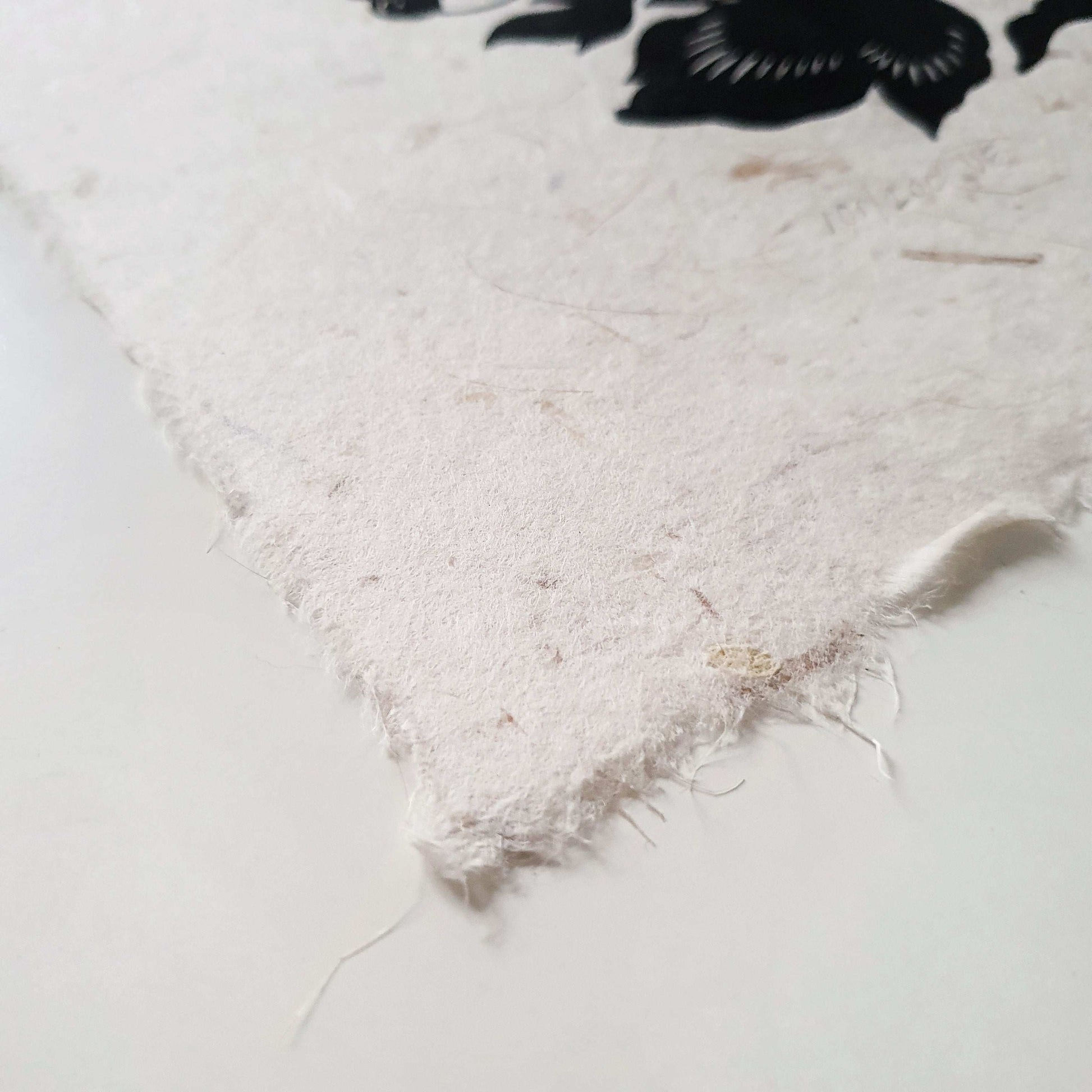 Banana paper deckle edge