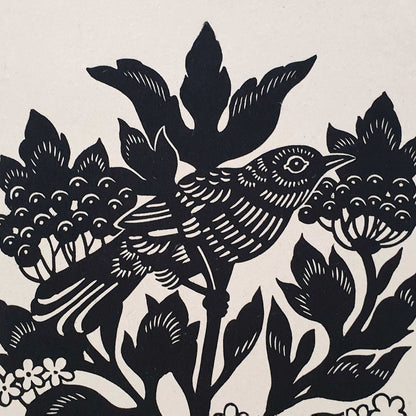 Handmade art print close up