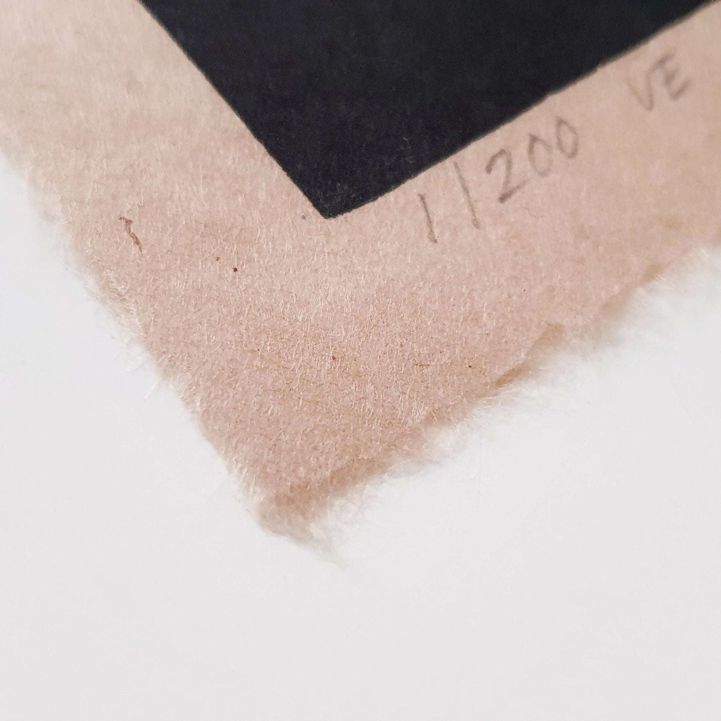 Handmade paper with torn edge